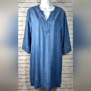 Chico's | Dresses | Chicos Tencel Denim Dress | Poshmark